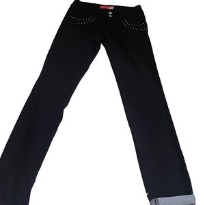 Womens U-Turn black stretch butt lifting jeans. Sz M 40 similar to 4-6